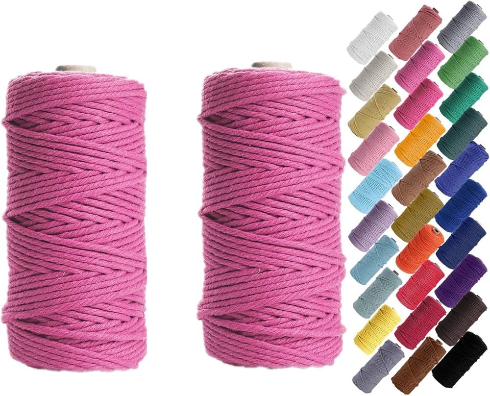 2mm Cotton Macrame Rope, macreme yarn, macreme cord US