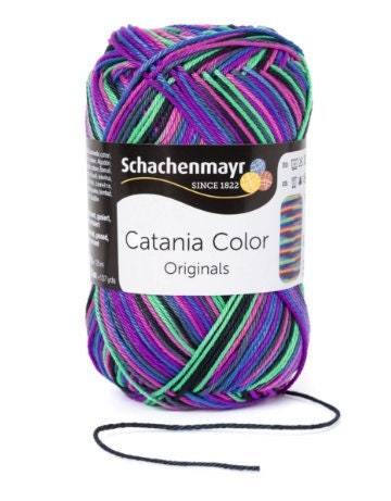 Schachenmayr Catania Mix & Knit Cotton Yarn , Mercerized 100% Cotton Yarn Dolls Amigurumi Multicolored, Knitting Yarn, Crochet Yarn