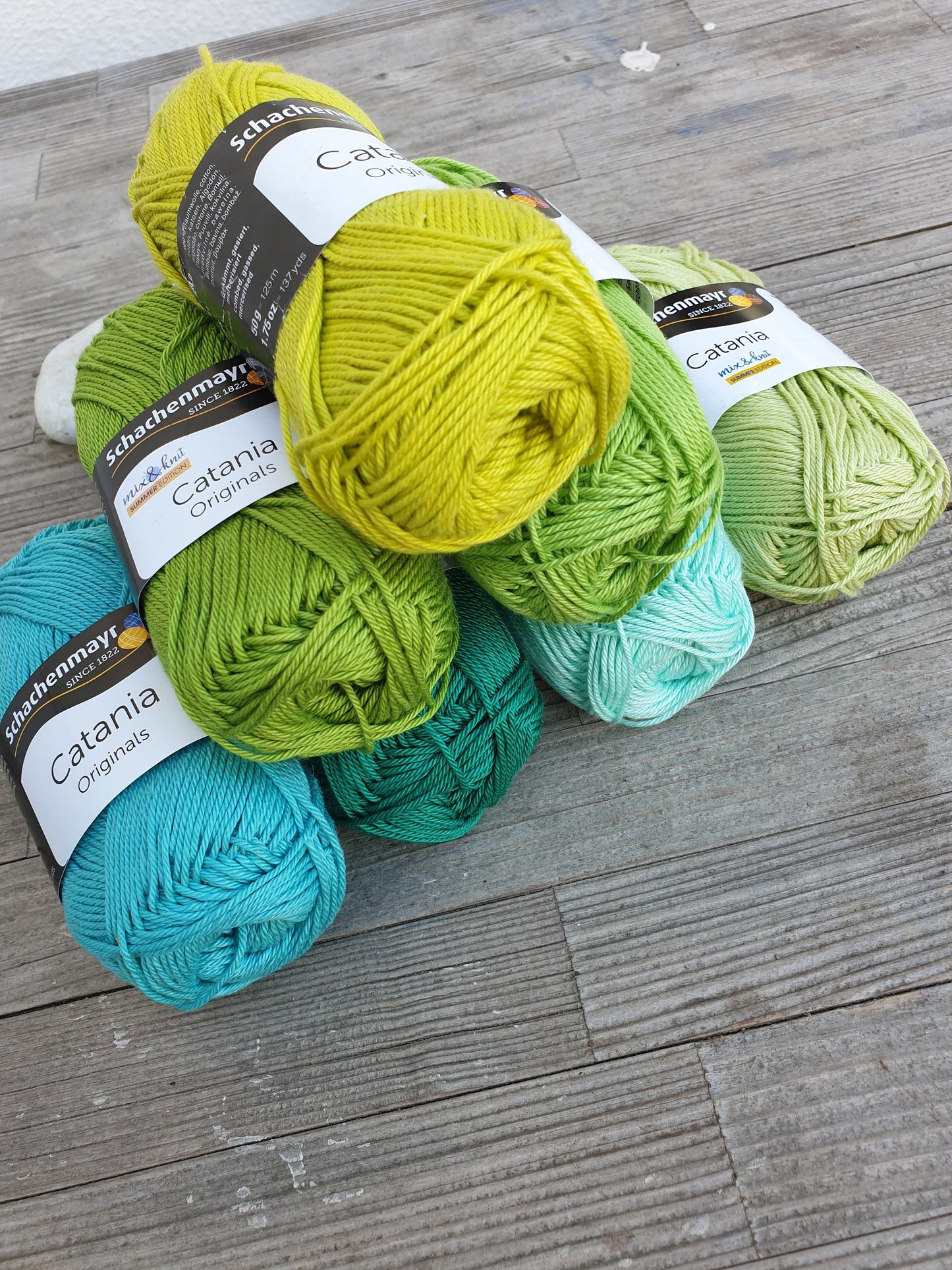 Catania Originals Mercerized Cotton Yarn, Mercerized 100% Cotton Yarn Dolls Amigurumi Knitting Yarn Crochet Yarn COLORS 00100 - 00400