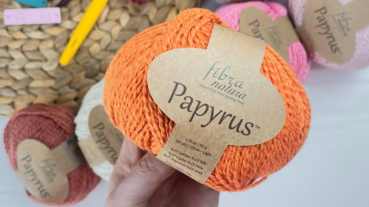 Cotton Silk Yarn Fibra Natura Papyrus Yarn Cotton Yarn Silk Blend Yarn Crochet Yarn Summer Yarn