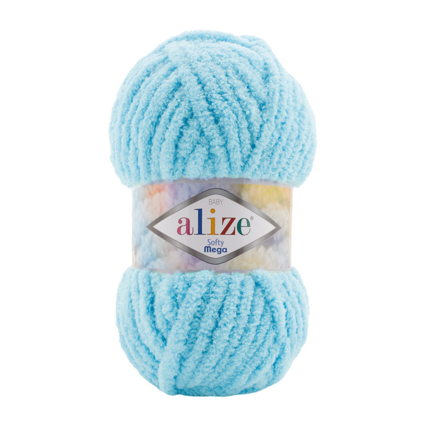 Alize Softy Mega Yarn, 100g (3.5 OZ) Soft yarn, Chunky yarn, Bulky Yarn, Baby soft Yarn, Velvet Yarn.