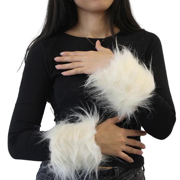 Yarnart Cuffs - Faux Fur Cuff Melted