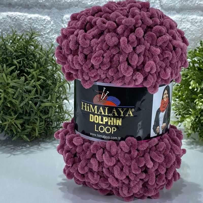 Himalaya Dolphin Loop Yarn - Super Soft Velvet Loop Yarn for Finger Knitting Plush Blankets, Cushions & Baby Projects