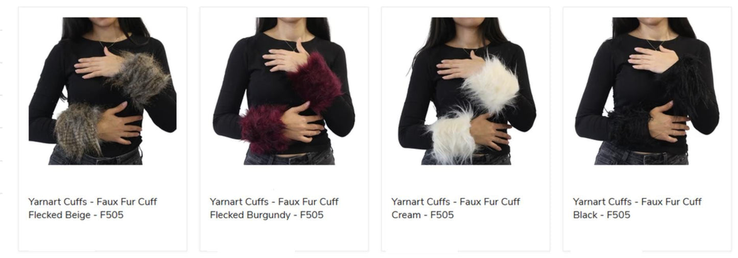 Yarnart Cuffs - Faux Fur Cuff Melted