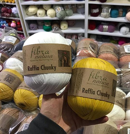 Himalaya Raffia, Fibra Natura Natural Colors, paper yarns, 35 gr - 1,23 oz, 80 mt - 87 yards, crochet yarn, basket yarn, cord yarn, bag yarn