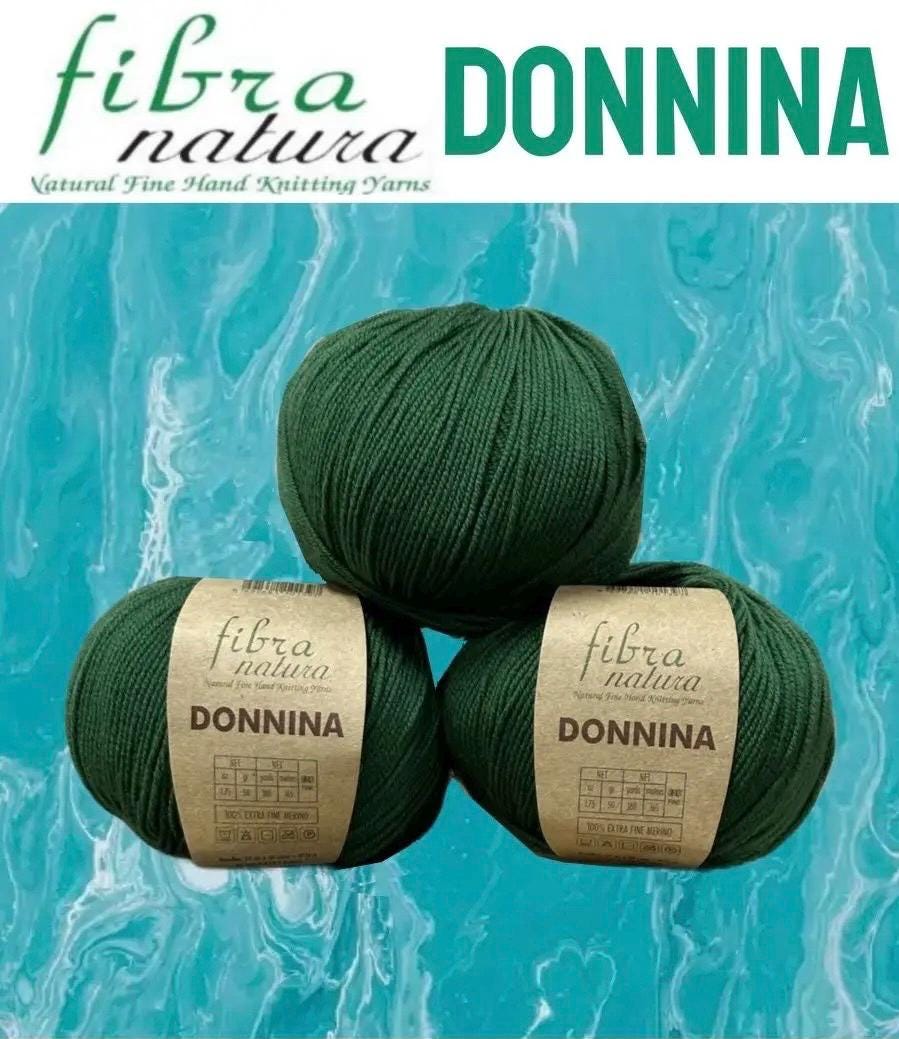 Fibra Natura Doninna – Soft & Luxurious 100% Merino Wool Yarn for Cozy Sweaters, Scarves, and More | 50g Balls, Perfect for Fall Projects!