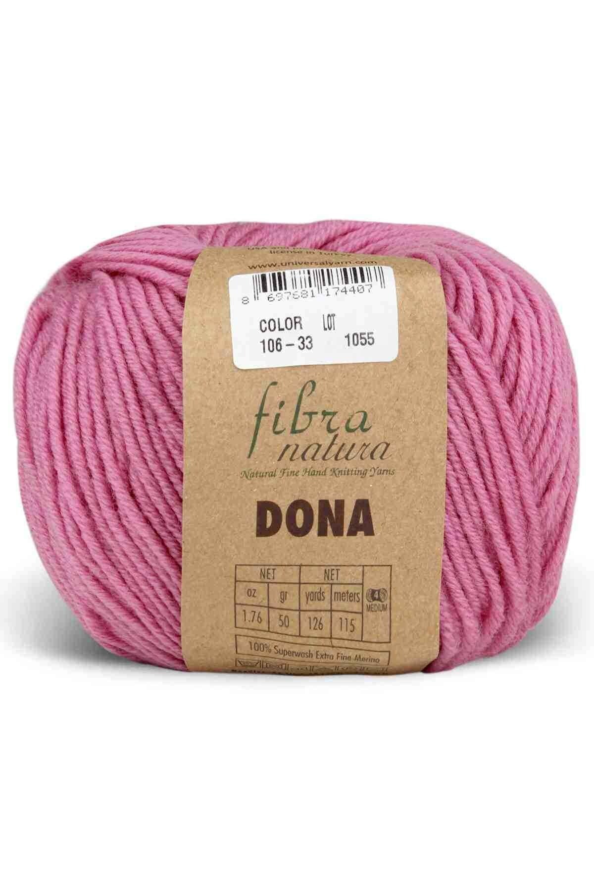 Fibra Natura Dona – 100% Extra Fine Merino Wool Yarn Perfect for Soft and Durable Creations. Each 50g skein offers 115 meters (125yards).