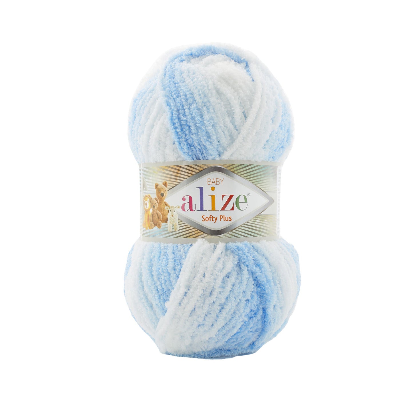 Alize Softy Plus Yarn, 100g (3.5 OZ) Soft yarn, Chunky yarn, Bulky Yarn, Baby soft Yarn, Velvet Yarn.