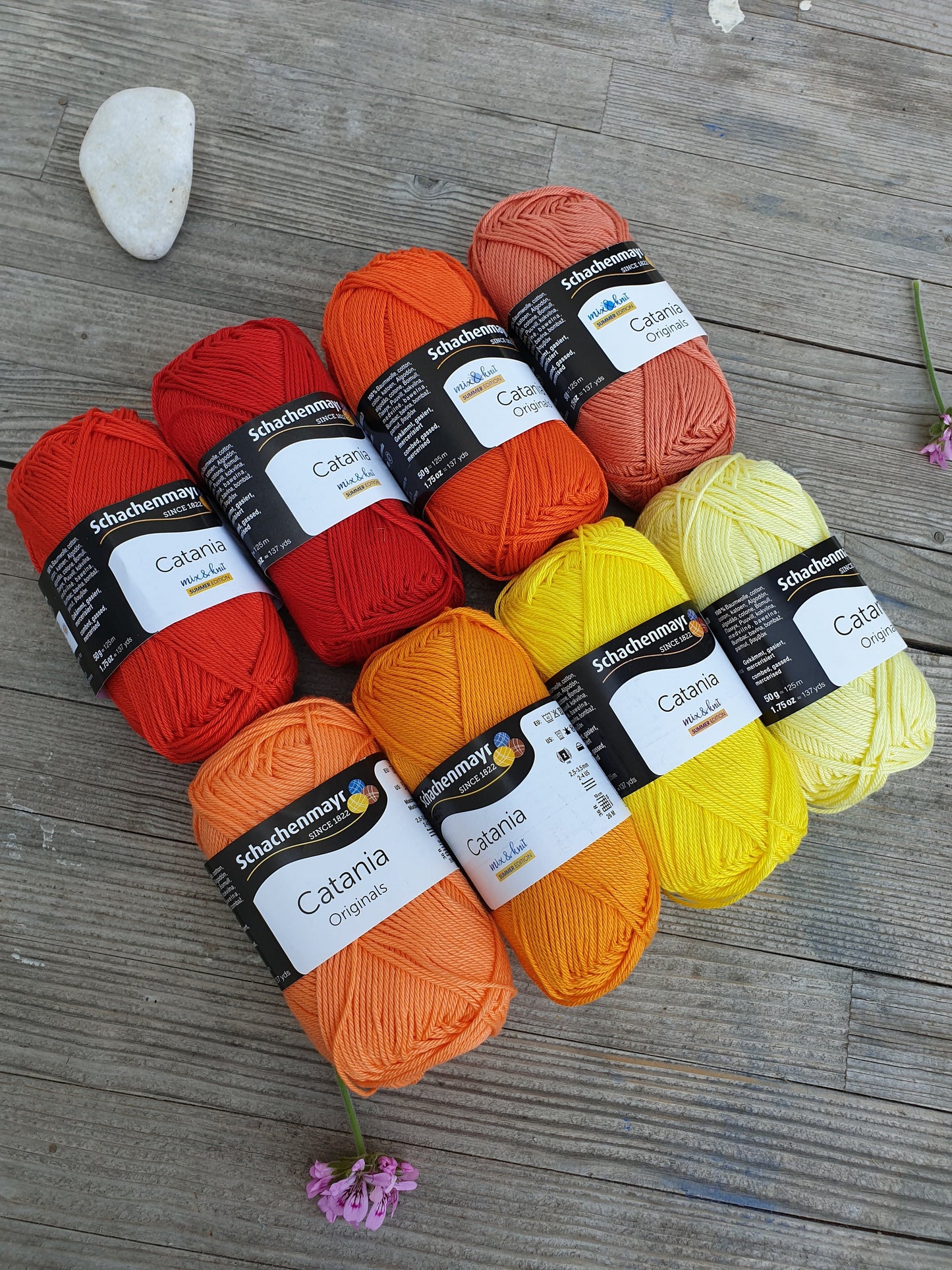 Catania Originals Mercerized Cotton Yarn, Mercerized 100% Cotton Yarn Dolls Amigurumi Knitting Yarn Crochet Yarn COLORS 00100 - 00400